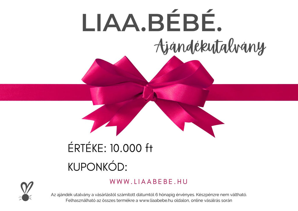 LiaaBébé Ajándékkártya Ajándékutalvány LiaaBebe HUF 10,000.00 