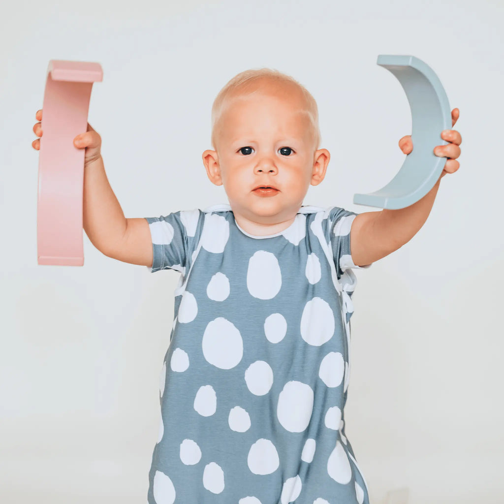 Tipegő Hálózsák - Navy Grey Dínós Bambusz Tipegő Hálózsák 1.5 TOG