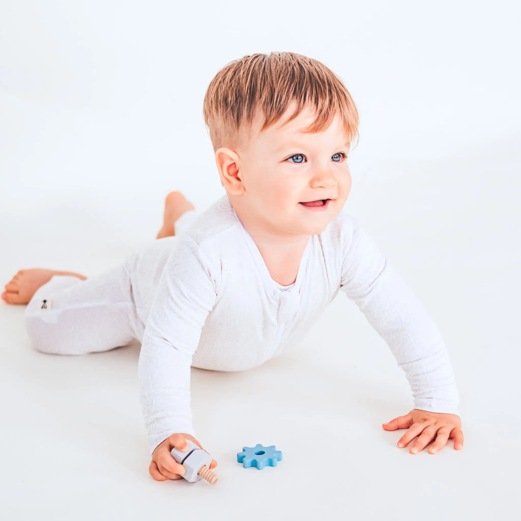 Kezeslábas - Oat Maze Bambusz Cipzáros Kezeslábas és Rugdalózó