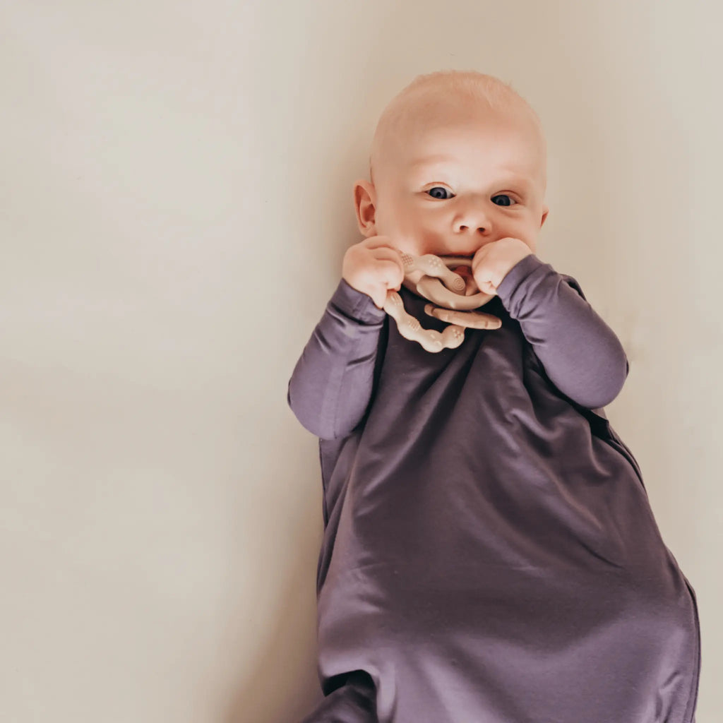 Baba Hálózsák - Aubergine Purple Bambusz Baba Hálózsák 1.5 TOG