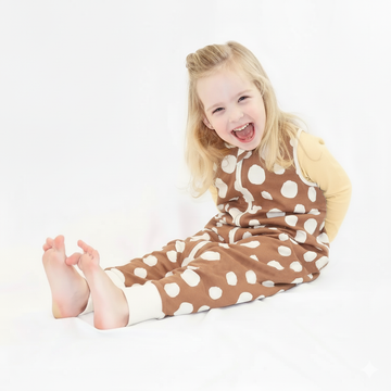 Big Beige Dots bambusz baba hálózsák – LiaaBébé