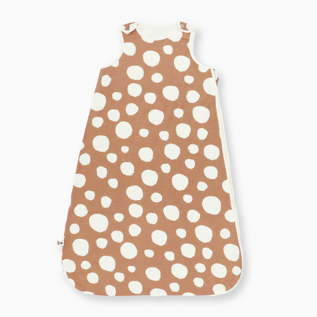 Big Beige Dots bambusz baba hálózsák – LiaaBébé
