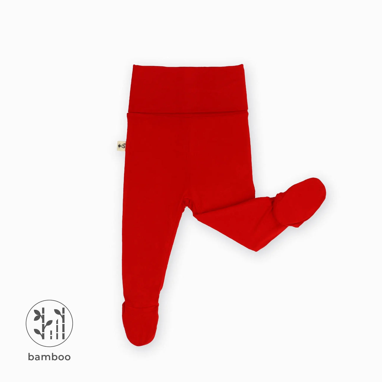 Chili Red Bambusz Lábfejes Baba Nadrág Talpas Nadrág liaabebe 56 Chili Red 